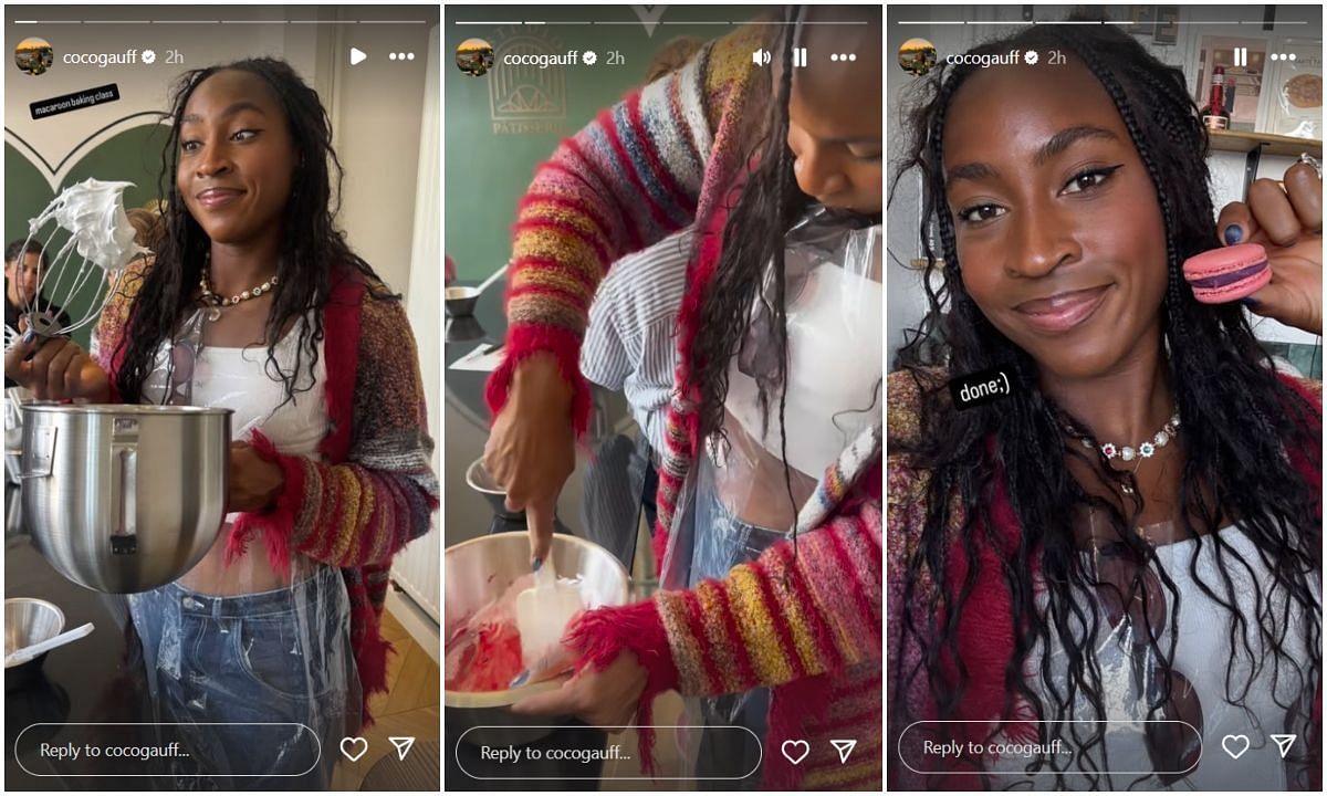 Coco Gauff shares baking stories - Source: via @cocogauff on Instagram